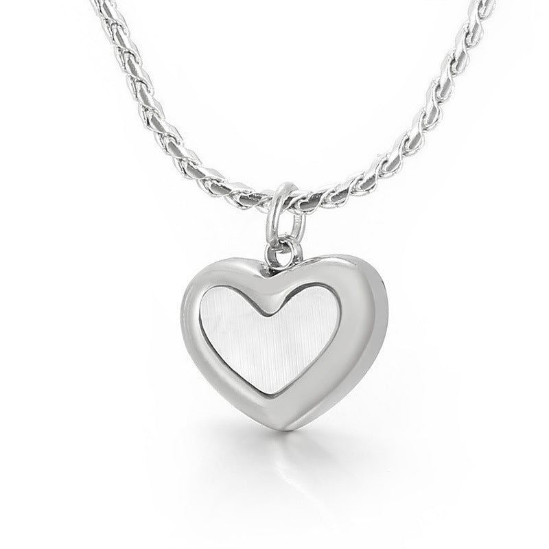 Calm heart Kette Silber