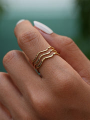 Cheery Wave Ring Gold-Shopicrush