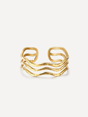 Cheery Wave Ring Gold-Shopicrush