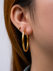 Classic Hoop OHRRINGE Silber-Shopicrush