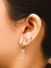 Falling Star Ohrringe Silber-Shopicrush
