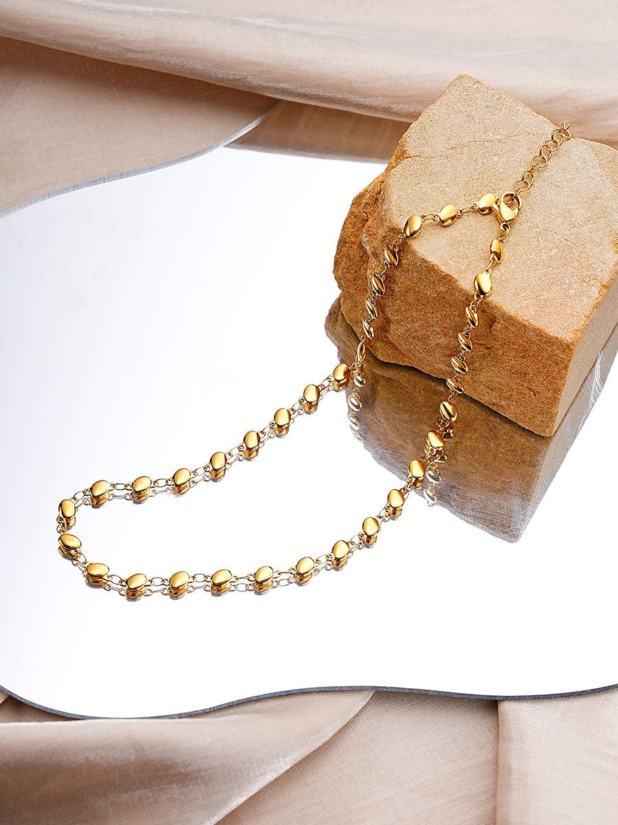 FLAT BEAN Kette Gold-Shopicrush