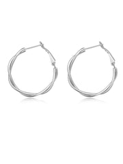 Flourish Hoop Ohrringe Silber-Shopicrush