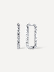 Geometric Hoop Ohrringe Silber-Shopicrush