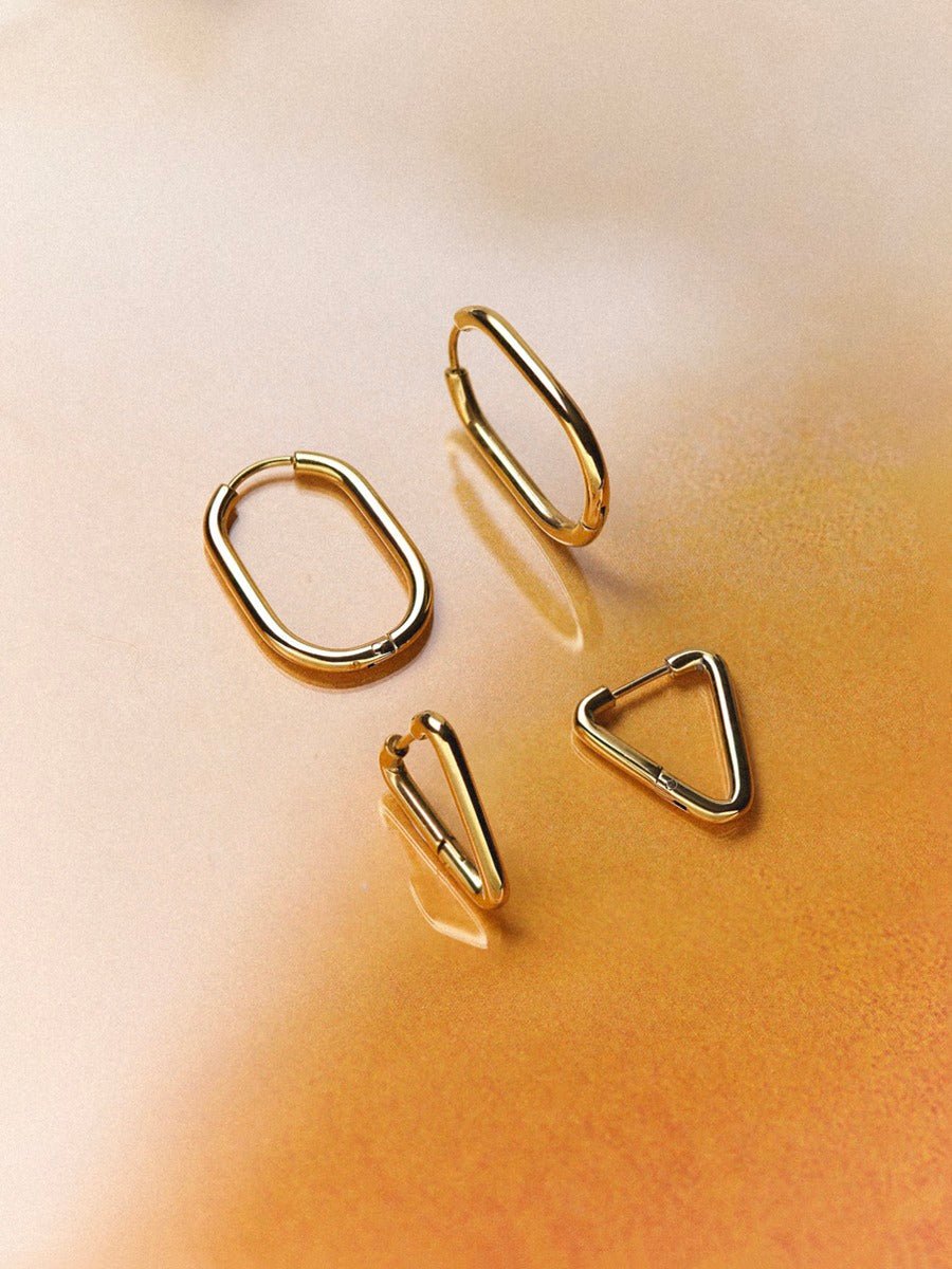 Graceful Oval Ohrringe Silber-Shopicrush
