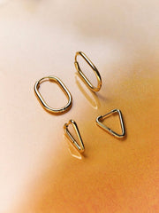 Graceful Oval Ohrringe Silber-Shopicrush