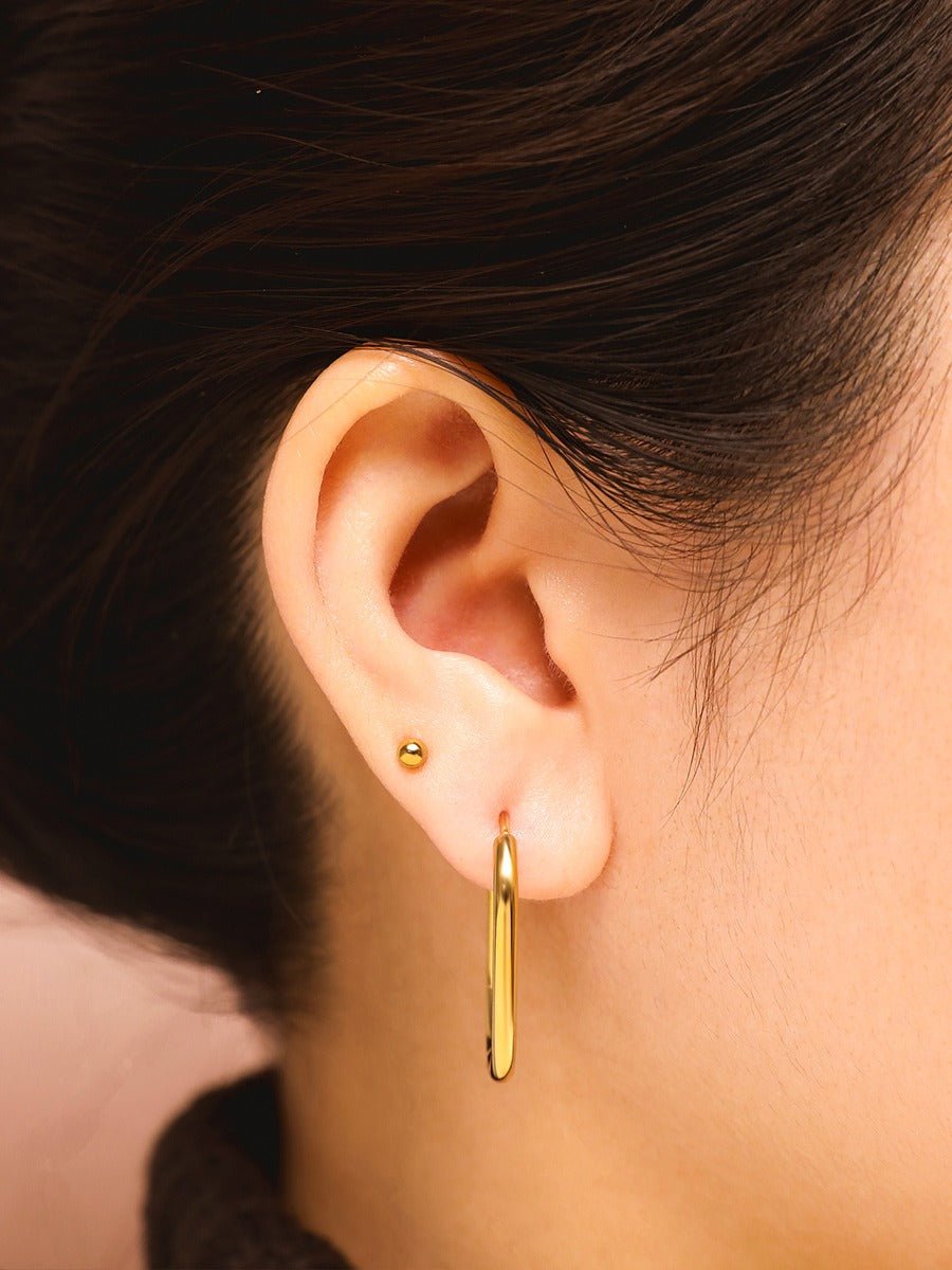 Graceful Oval Ohrringe Silber-Shopicrush