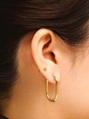 Graceful Oval Ohrringe Silber-Shopicrush