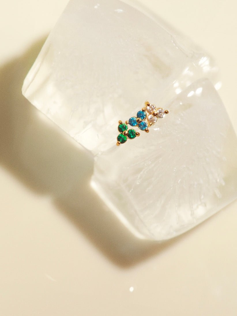 Green Airy Ohrringe Gold-Shopicrush
