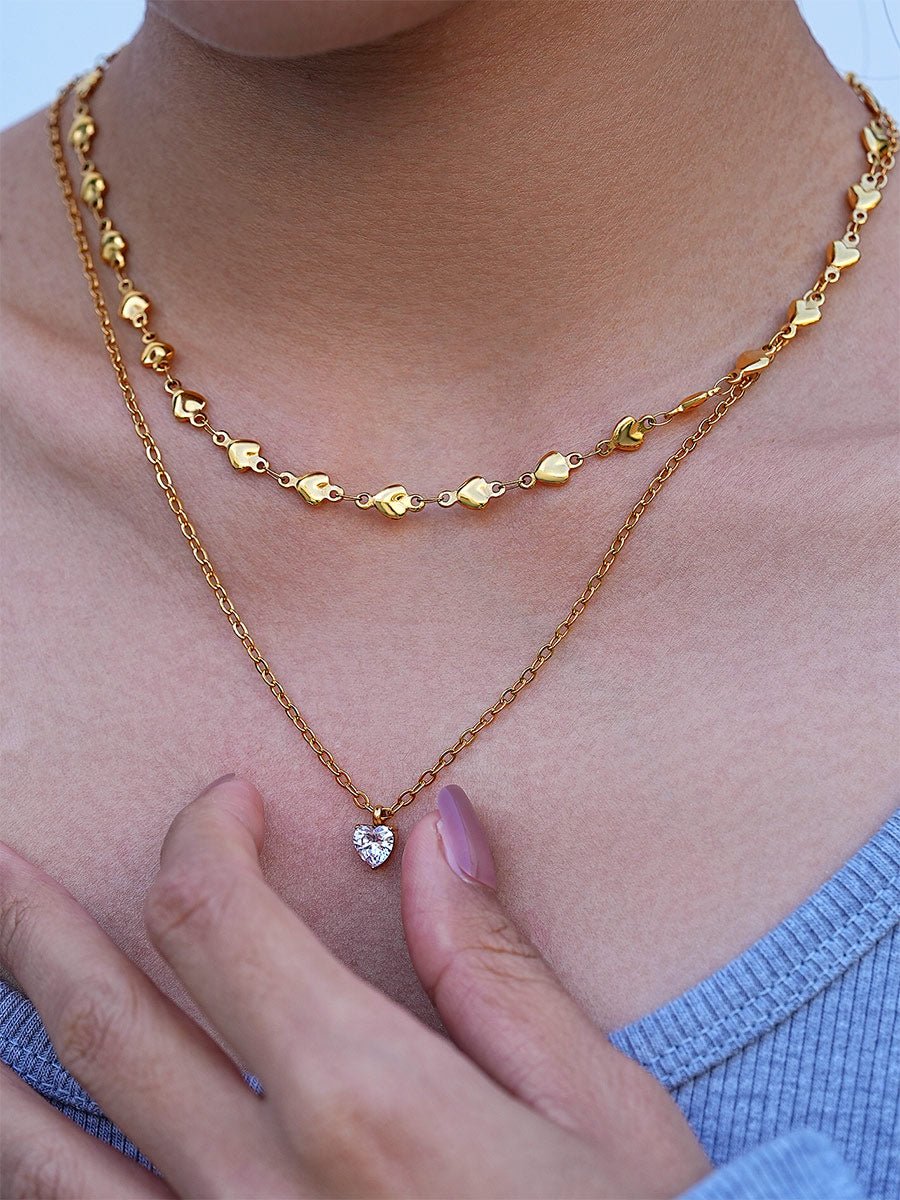Heart Connect Kette Gold-Shopicrush
