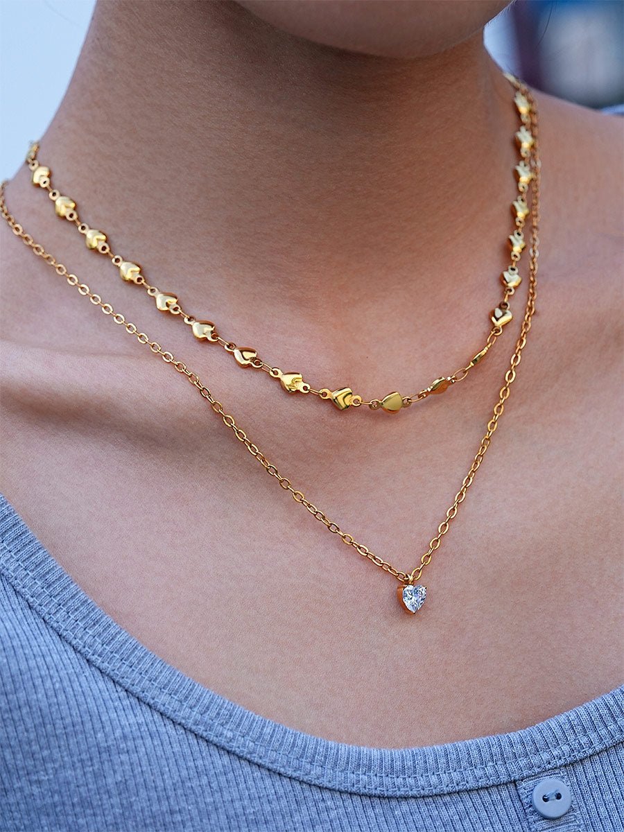 Heart Connect Kette Silber-Shopicrush