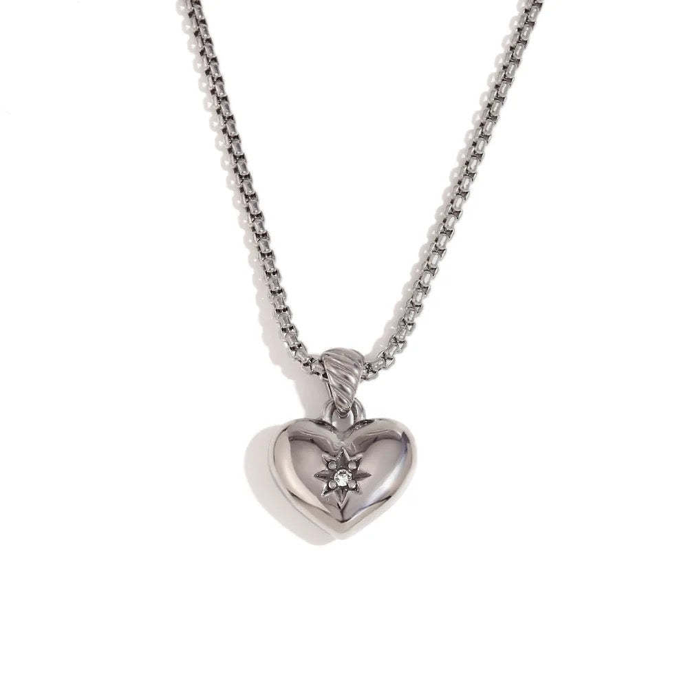 Heart of Guidance Kette Silber