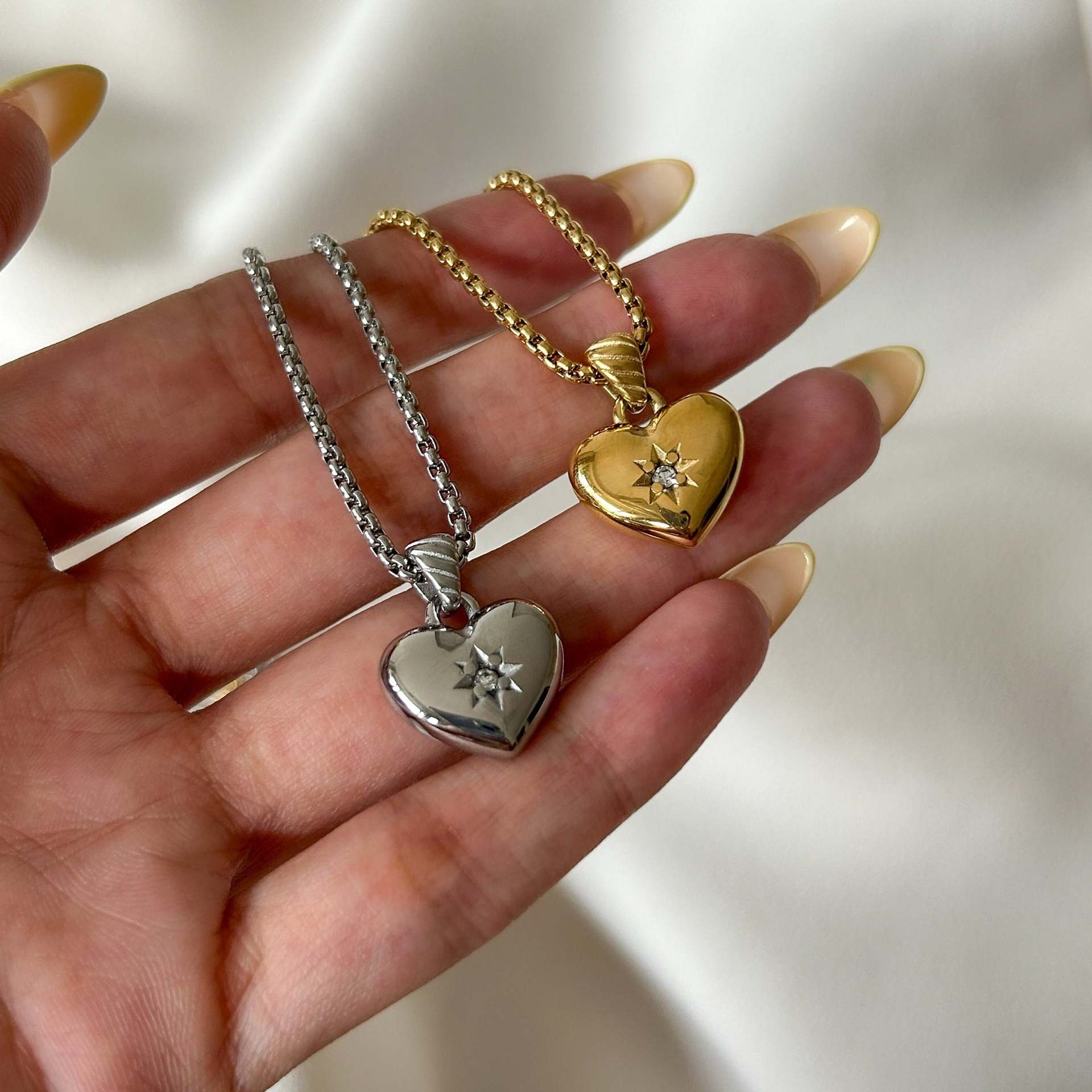 Heart of Guidance Kette Silber
