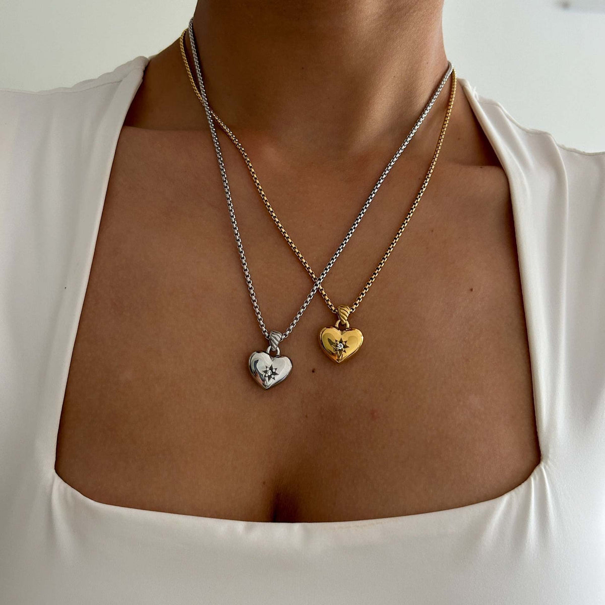 Heart of Guidance Kette Silber