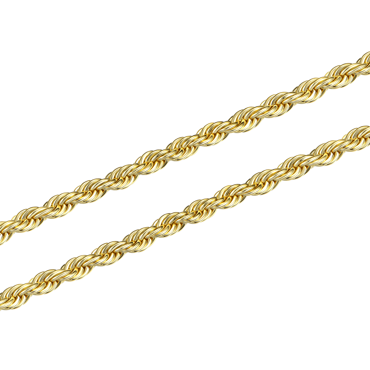 Kordelkette in Gelbgold (Alle Größen) - icrush - schmuck