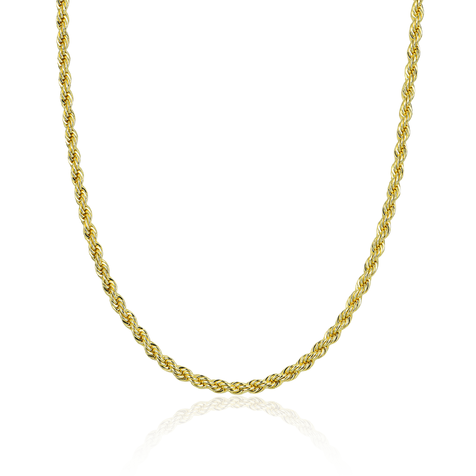Kordelkette in Gelbgold (Alle Größen) - icrush - schmuck