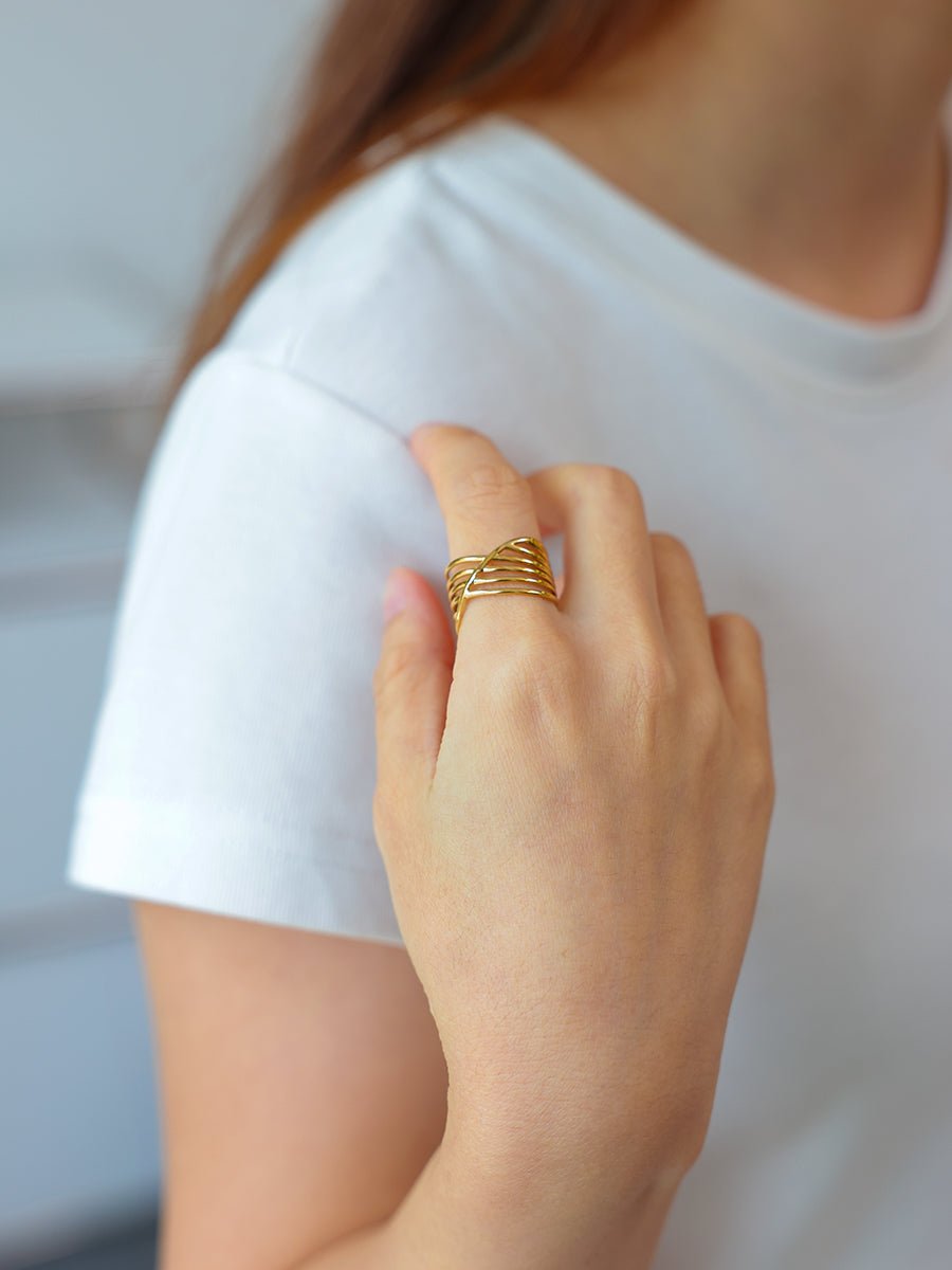 Layered Rhythm Ring - icrush - schmuck