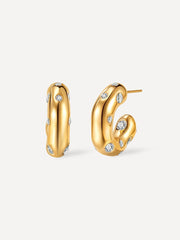 Meteorites Ohrringe Gold-Shopicrush