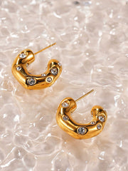 Meteorites Ohrringe Gold-Shopicrush