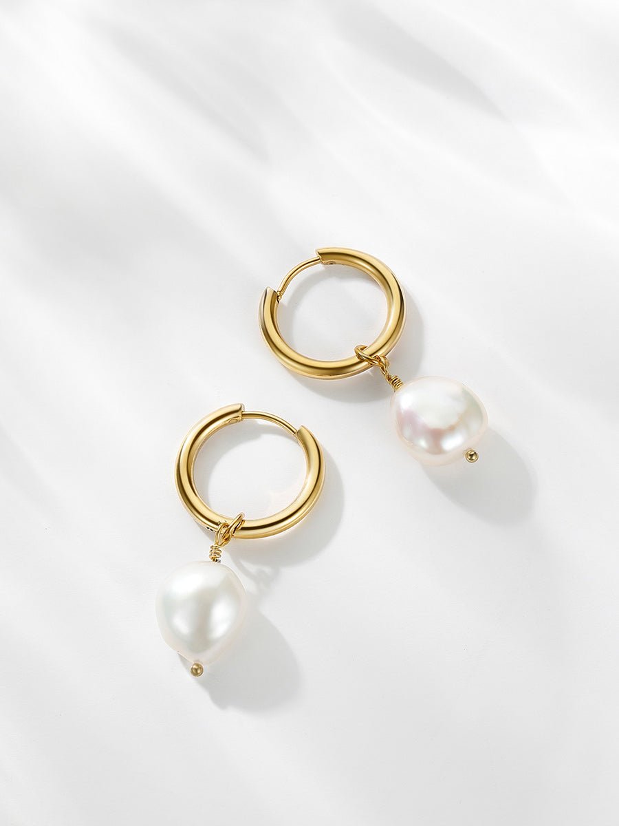 Modern Pearl OHRRINGE GOLD-Shopicrush