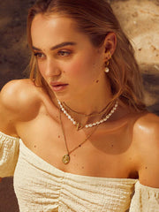 Modern Pearl OHRRINGE GOLD-Shopicrush