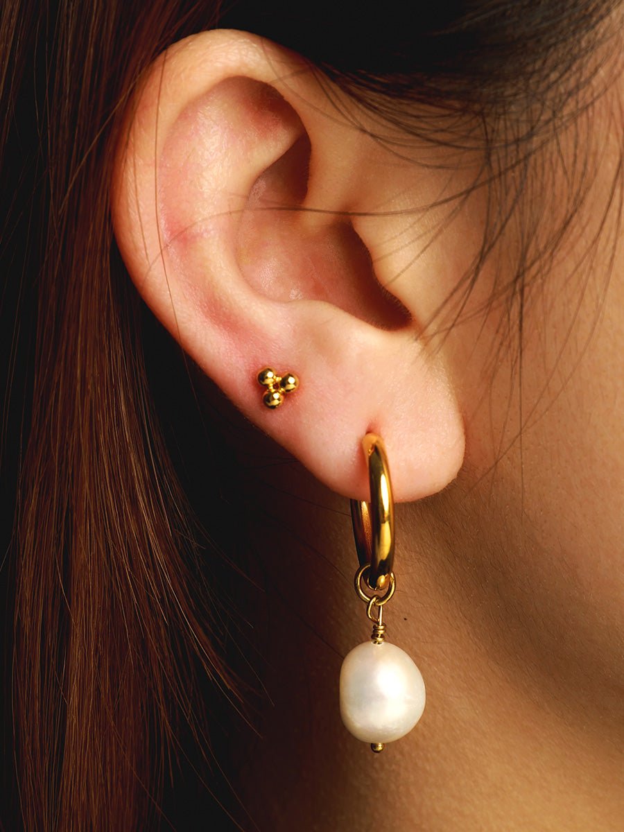 Modern Pearl OHRRINGE GOLD-Shopicrush