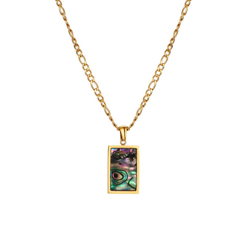 Perlmutt Kette Gold - icrush - schmuck