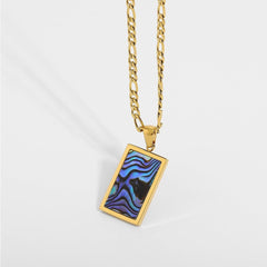 Perlmutt Kette Gold - icrush - schmuck