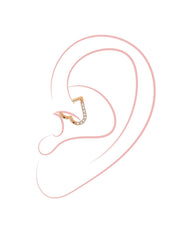 Shine Heart Titan Piercing Gold-Shopicrush