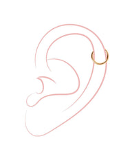 Simple Hoop Titan Piercing Silber-Shopicrush