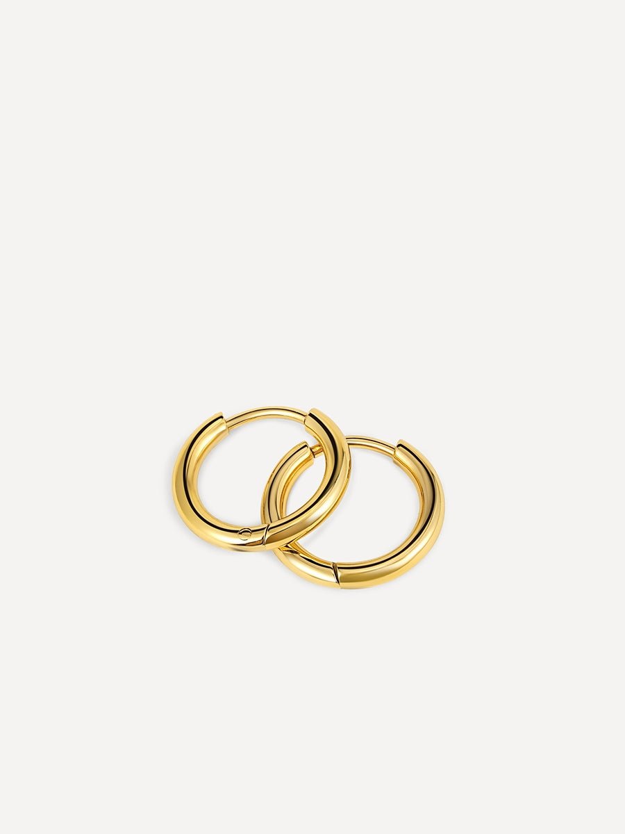 SLIM HOOP Small Ohrringe Gold-Shopicrush