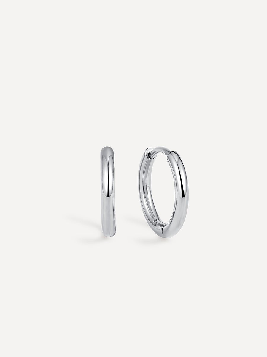 SLIM HOOP Small Ohrringe Silber-Shopicrush