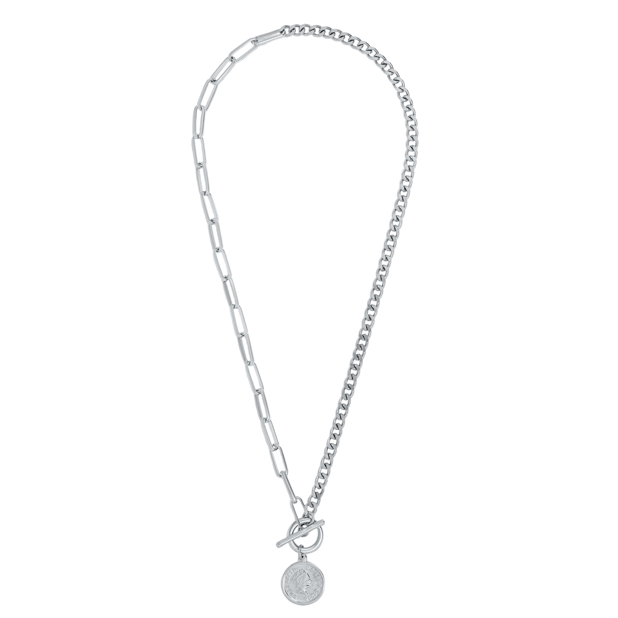 Stacie Toggle Chain Coin Kette Gold