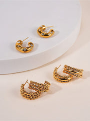 Strengthen Twist Ohrringe Silber-Shopicrush