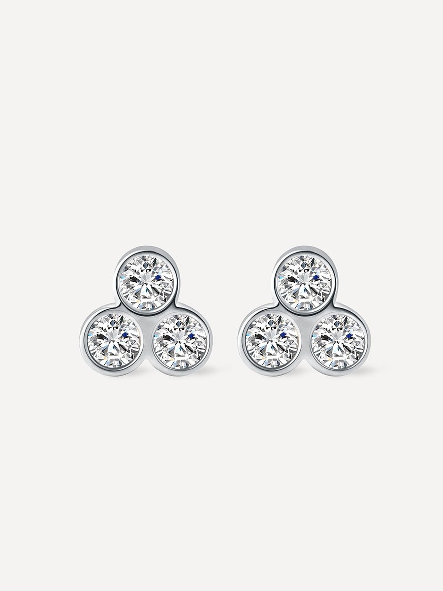 Triangle spark Ohrringe Silber-Shopicrush
