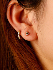 Triangle spark Ohrringe Silber-Shopicrush