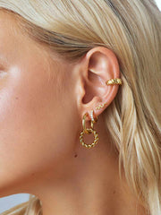 Twirl Hoop Ohrringe Gold-Shopicrush