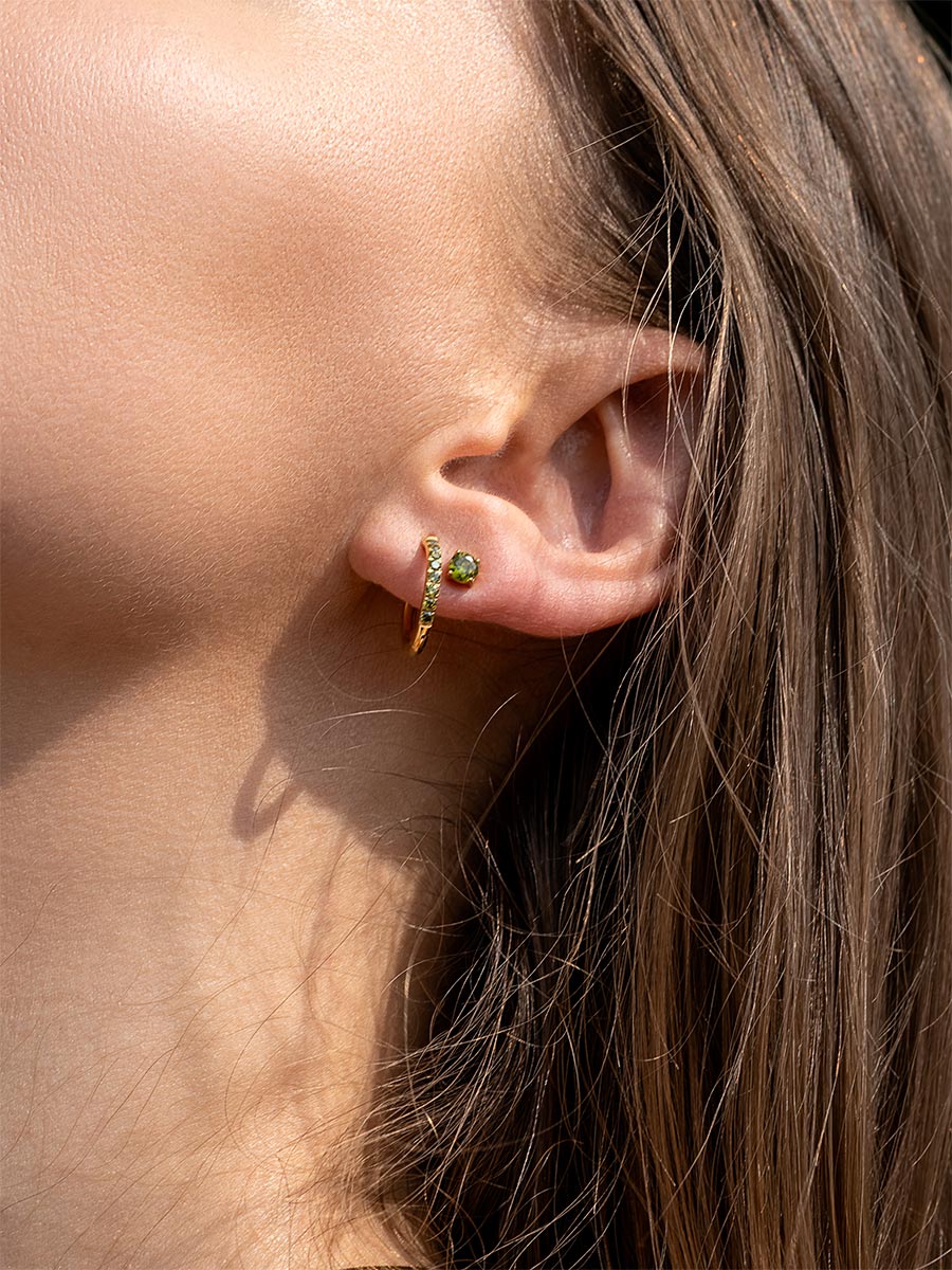Olive OHRSTECKER SILBER-Shopicrush